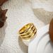 Women’s Jewelry Set Fashion Copper Plated Threaded Smooth RingGold And Silver Mixed Color Multi Layer Fashion Light Luxury Niche Design Ring_ipsvogv.com