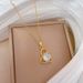 】 Love 【 Thread Empty Zircon Light Luxury Charm Gorgeous Full Diamond Necklace Women's Versatile Clavicle Titanium Steel 【 】_ipsvogv.com