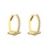 Women's Jewelry Set Fashion Brass Gold Plated Spike Earrings Bracelet Ring Female Fashion Personality Zircon Jewelry Set_ipsvogv.com