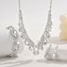 Women’s Jewelry Set Fashion High End Zircon Butterfly Tassel Earrings Necklace Set Niche Temperament Clavicle Chain Light Luxury Fashion Jewelry_ipsvogv.com