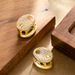 Fashionable Full Diamond Zircon Pig Nose Earrings, Ear Buckles, Female Niche Personality, Simple Temperament Earrings_ipsvogv.com