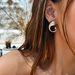Real Gold Electroplated Titanium Steel Fine Polished Teardrop Fashionable Hollow Comma Earrings_ipsvogv.com