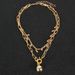 Fashion Jewelry Retro Alloy Ball Pendant Box Chain Double Layer Necklace For Women_ipsvogv.com