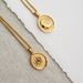 Retro Trend Gold Sun And Moon Oval Necklace Plated With Fashion Versatile Necklace_ipsvogv.com