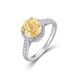 Millennium Rose Cut Zirconium Ring S925 Silver Surrounded By Super Flash Gemstone Finger Ring Fashion Simple_ipsvogv.com