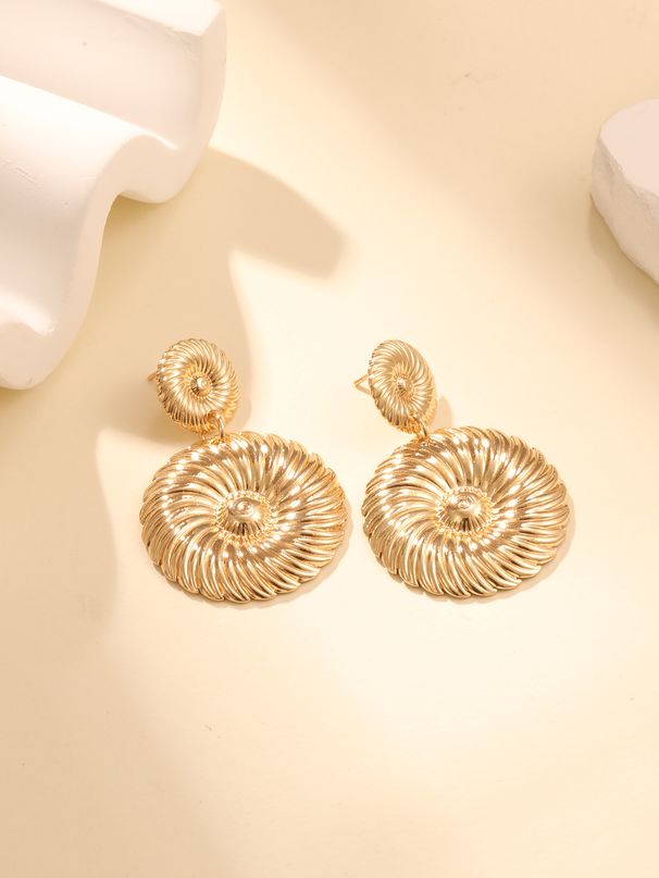 Fashion Jewelry Multi-layer Flower Metal Elegant Exaggerated Women's Earrings_ipsvogv.com