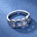 New Creative Diamond Set Copper Jewelry Octagonal Interwoven Women's Classic Zircon Ring_ipsvogv.com