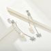 silver six pointed star zircon earrings jewelry_ipsvogv.com