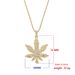 Fashion Maple Leaf Alloy Hip Hop Fried Dough Twists Chain Unisex Personalized Pattern Pendant Necklace_ipsvogv.com