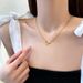 Body 【 Full Titanium Steel 】 Light Luxury And Extremely Simple Wind Double Ring Furnace Genuine Gold Necklace For 【 】_ipsvogv.com