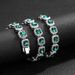 Hip hop diamond emerald rock sugar chain 10mm round hip hop necklace luxury accessories_ipsvogv.com