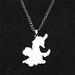 New Fashion Gothic Punk Rapper Skeleton Electric Guitar Stainless Steel Necklace Personalized Jewelry_ipsvogv.com