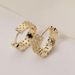 Cao Shifeng's Light Luxury Fashion French Gold Earrings, Female Temperament Goddess Style Earrings_ipsvogv.com