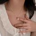 S Pure Silver Oval Pearl Necklace, Women's Ins, High-end, Light Luxury Temperament, Niche Design, Simple And Versatile_ipsvogv.com