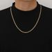 4mm Encrypted Cuban Hip-hop Jewelry Men's Trendy Brand Necklace Stainless Steel Double Woven Neck Chain_ipsvogv.com
