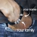 Leather Woven Multi-layer DIY Letter Titanium Steel Engravable Name Men's Bracelet Gift_ipsvogv.com