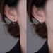 Silver Earbone Nail, Hole Maintenance, Junior High Grade Sensory Ring, Circular Buckle, Earnail, Ear Ornament, Female_ipsvogv.com