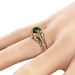 hot sale fashion emerald zircon ring simple temperament emerald diamond ring jewelry_ipsvogv.com