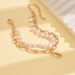 Unisex Hot Selling Jewelry Retro And Elegant Temperament Interval Pearl Bracelet Double Layer Hollow Double Layer Stacking Bracelet_ipsvogv.com
