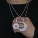 Men's Jewelry Zircon Inlaid Love Sun Moon Necklace Couple Hip Hop Pendant 520 Valentine's Day Gift_ipsvogv.com
