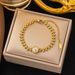 Small And Trendy Wheat Ear Heart-shaped Peach Heart Shaped Bracelet, Titanium Steel Gold-plated Bracelet_ipsvogv.com