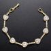 Copper Zircon Heart-shaped Set Peach Heart Square Diamond Women's Bracelet Necklace VL222_ipsvogv.com