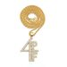 Ins Fashion Letter Necklace Pendant Alloy Rhinestone English alphabet 4PF Hip Hop Necklace Pendant_ipsvogv.com