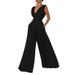 new slim jumpsuit high waist slimming jumpsuit straight wide leg pants for women_ipsvogv.com