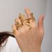 New Cool And Handsome Pattern Punk Snake Animal Exaggerated Four Piece Set Ring_ipsvogv.com
