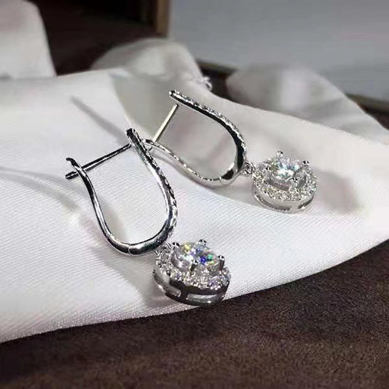 Hot Selling New Exquisite Ladies Micro Inlaid Zircon Exquisite Versatile Ear Buckles Earrings Jewelry_ipsvogv.com