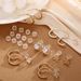 Hot Sale Real Gold Brass Electroplating Fashionable Simple And Versatile Twisted Ear Clip Ladies Earrings Set_ipsvogv.com