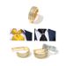 Men's Jewelry A Variety Of D Shaped High End Zircon Micro Inlaid Tie Buckle Fixed Ring Tie Clip Fashion Accessories_ipsvogv.com