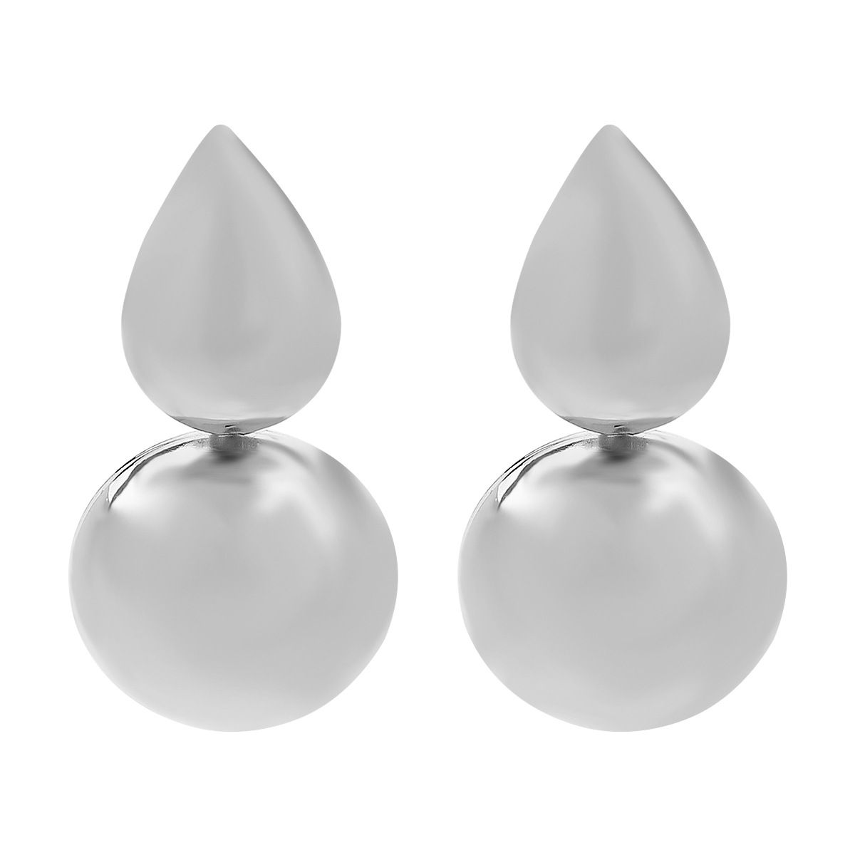 13206 Metal Landscape Elliptical Earrings with Personalized Simplicity, Geometric Circle Earrings, Versatile for Daily_ipsvogv.com
