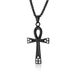 Ancient Egyptian life symbol stainless steel ankh cross necklace jewelry T shaped cross pendant_ipsvogv.com
