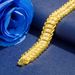 Fashion Coin Jewelry Clover Gold-Plated Men's Wide Carved Spark Bracelet Watch Chain_ipsvogv.com