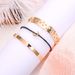 Natural Iron Alloy Gold Hollow Star Moon Wax Rope Three-layer Women's Bracelet_ipsvogv.com