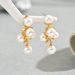 French grape skewers, pearl metal earri, female niche, unique personality, fashionable temperament, elegant and_ipsvogv.com