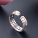 Fashion New Couple China-Chic Wukong Hoop Curse For Men And Women Open Silver Ring_ipsvogv.com