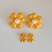 Fashionable Ins Plated Titanium Steel Retro Embossed Flower Pearl Earrings_ipsvogv.com