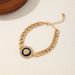 Unisex Fashionable And Personalized Geometric Round Square Honey Lion Diamond Bracelet_ipsvogv.com