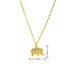 Copper Elephant Pendant Necklace For Women - Micro Inlaid Zircon, Cute Clavicle Chain, INS Style Jewelry Gift_ipsvogv.com
