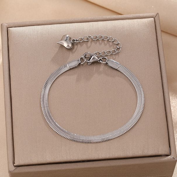 Flat Snake Bone Chain Bracelet For Women, Light Luxur, High-end Design, Fashionable Temperament, Versatile Blade_ipsvogv.com