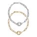 Women's Jewelry Stainless Steel Paper Clip Circle Pendant Clavicle Chain DIY Pendant Necklace Personality Simple_ipsvogv.com
