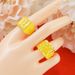 New Fufu Caizi Men's Large Fashionable Thickened Copper Plated With Gold Dominance Ring_ipsvogv.com