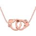 Men's Jewelry Titanium Steel Simple Fashion Handcuffs Necklace Set Interlocking Stainless Steel Couple Bracelet Gift Female_ipsvogv.com
