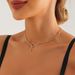 Double Flash Diamond Love Short Necklace Choker Internet Celebrity Pendant Neck Strap Neck Chain Neck Jewelry Women's Collarbone Chain_ipsvogv.com
