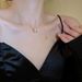 Korean Version Of Small Waist Necklace Women In 2023, New Niche High-end Collarbone Chain With Double Rings For Spring_ipsvogv.com