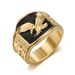 Men's Jewelry Set Fashion Stainless Steel Gold Plated Wings Flying Domineering Men's Ring_ipsvogv.com