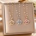 Titanium Steel Necklace, Female Dynamic Crown, Micro Inlaid Pendant, Versatile, Light Luxury, Niche Design, Collarbone_ipsvogv.com