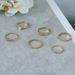 Ins Cool Style Individuality Trend Simple Fried Dough Twists Open Butterfly Flower Joint Ring Set Of 6_ipsvogv.com